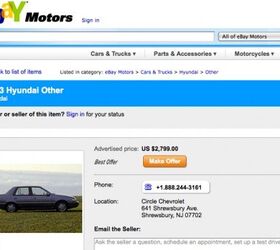 Joke of the Day: Hyundai Excel on EBay Motors