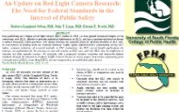 Report Critiques Red Light Camera Research Methods