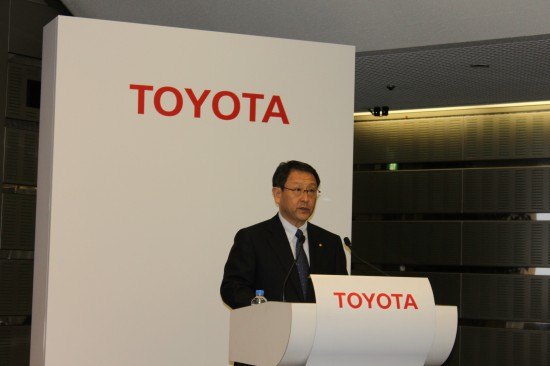 at the toyota financial results conference we doubled our profit and the yen is