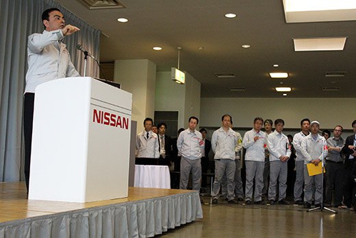 with nissan s carlos ghosn near fukushima a glowing report