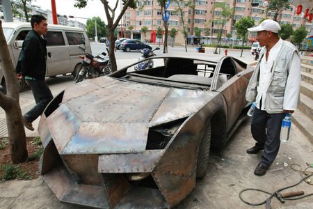 chinese police nabs fake lamborghini