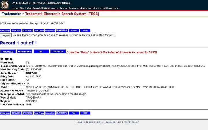 is chevy launching ss sub brand br does autoblog know that trademarks and patents