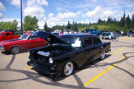 Car Collector's Corner: Hatfields and McCoys 2012 - A Chevy Guy Brings a 1956 Chevrolet Into a Mopar Family
