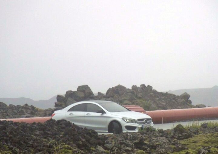 Mercedes A-Class Sedan Caught In The Buff In Iceland