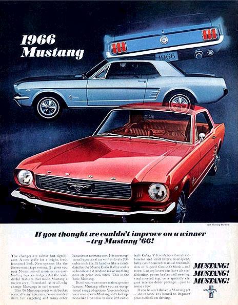 49 years of mustang advertising