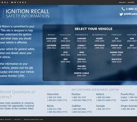 General Motors Expands Ignition Website To Cover 20 Affected Models