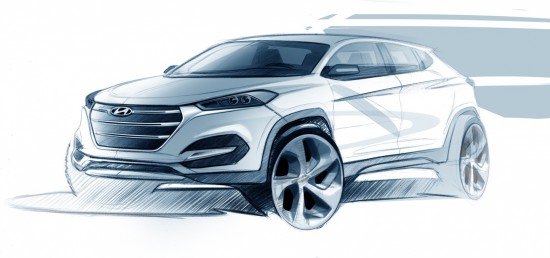 Geneva 2015: 2016 Hyundai Tucson Teased In Sketch Form