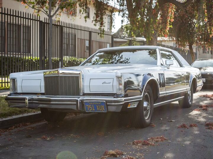 parked in drive 1979 lincoln continental mark v bill blass designer edition