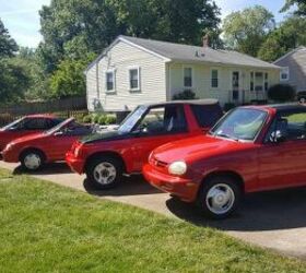Rare Rides: A Red (Mostly) Suzuki Crapwagon Collection, in Geo Form
