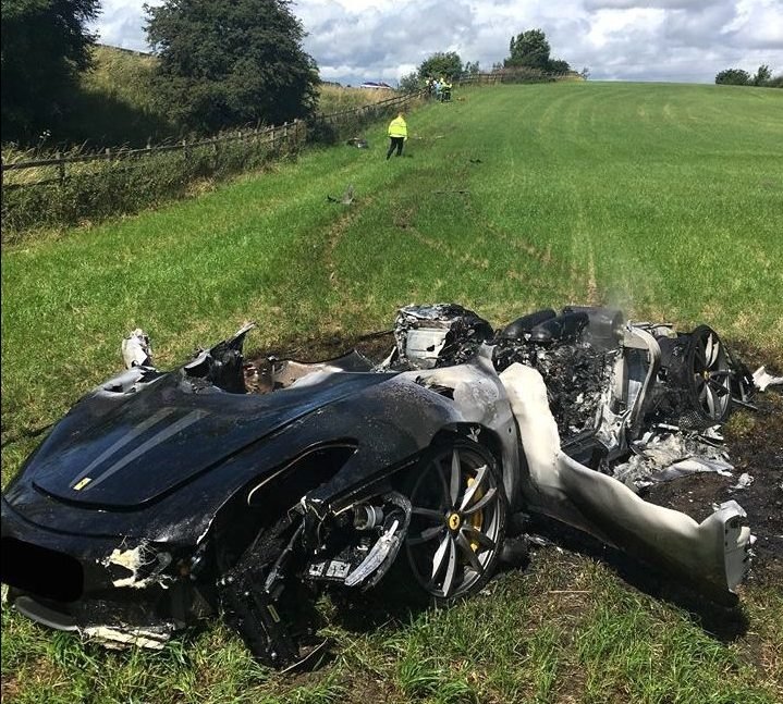 Ferrari Driver Toasts F430 Scuderia Literally An Hour After He Bought It