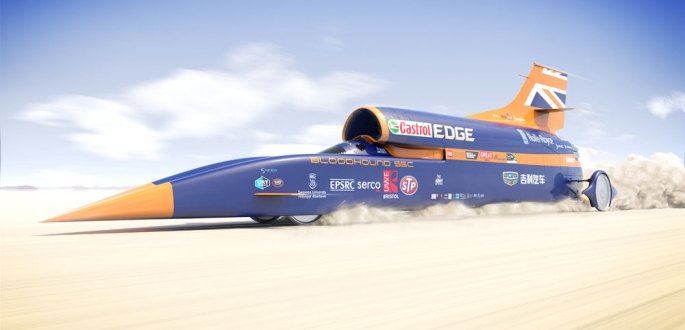 bloodhound supersonic car completes initial testing hopes to surpass mach 1