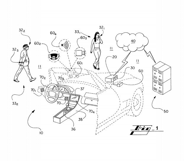 hide and seek gm seeks patent for vehicle to pedestrian communication