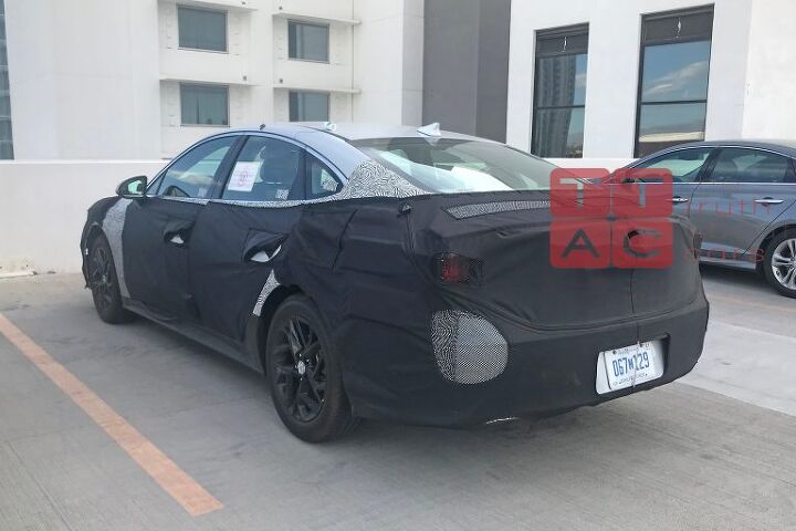 spied 2020 hyundai sonata looking larger and definitely rounder