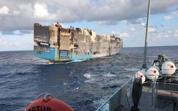 Cargo Ship Goes Down With Hold Full of German Automobiles