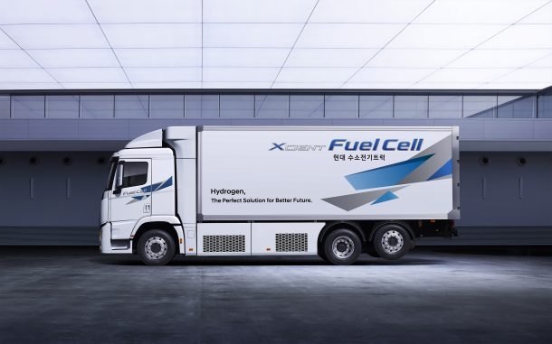 hyundai xcient fuel cell hd truck on its way