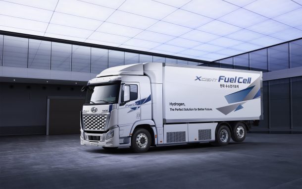 hyundai xcient fuel cell hd truck on its way