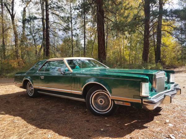 rare rides the exceptionally emerald 1977 lincoln continental mark v givenchy