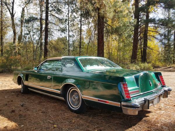 rare rides the exceptionally emerald 1977 lincoln continental mark v givenchy