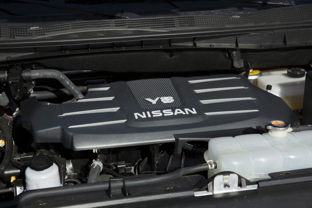 nissan announces new 5 6 liter v 8 for titan titan xd