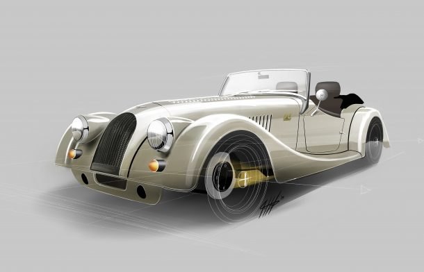 Suddenly, It's No Longer 1950: Morgan Plus 4 Drives Into the Sunset