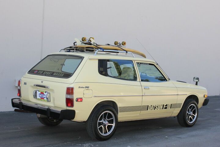 rare rides a 1977 datsun f 10 it s sporty beige wagon time