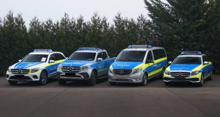 mercedes benz to preview new police vehicles in germany promises theyll be