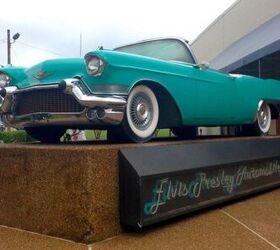 Elvis Presleys Green Cadillac Convertible in Graceland in