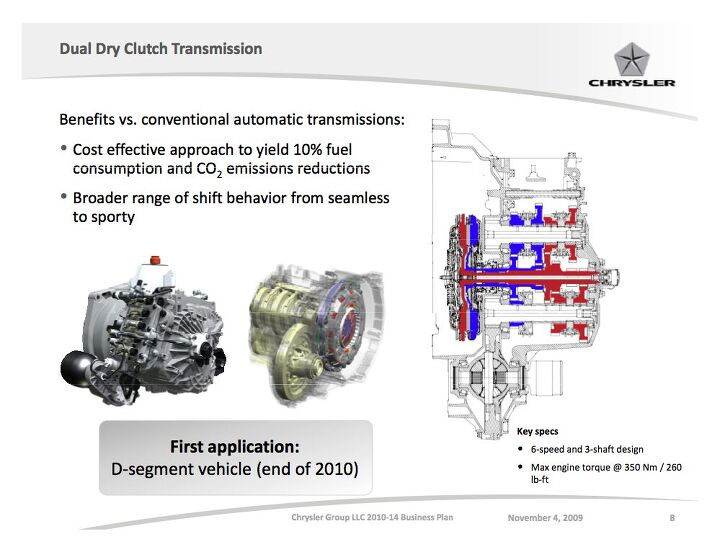 chrysler to get dual clutch transmissions by 2013