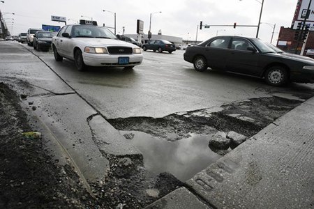 ford don t swerve or slow down for potholes