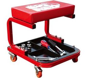 Torin Red Rolling Creeper Seat