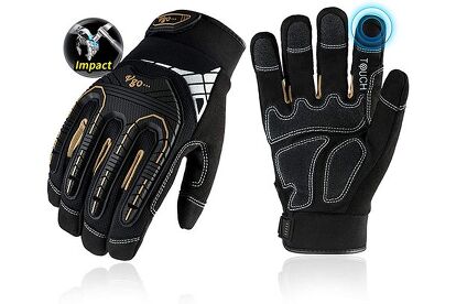 Vgo Heavy-Duty Synthetic Leather Mechanic Gloves