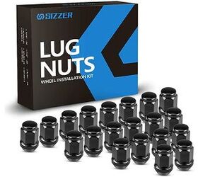 SIZZER Black Finish Wheel Lug Nuts