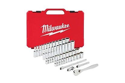 Milwaukee 1/4" Drive Ratcheting Socket Set: 50 Pieces