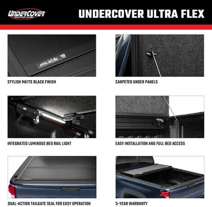 UnderCover Ultra Flex Hard Folding Truck Bed Tonneau Cover