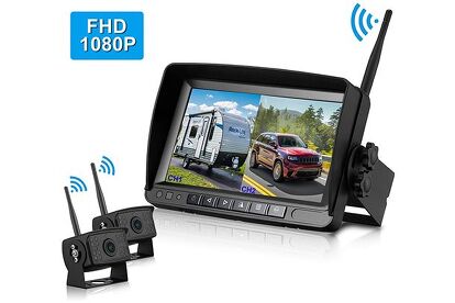 FHD 1080P Digital Wireless Dual Backup Camera