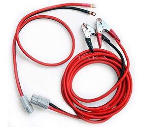 Professional 1 Gauge 24 Ft Quick Disconnect Jumper-Booster Cable Set