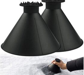 This Ingenious Cone-Shaped Ice Scraper Makes Windshield Scraping Much Easier