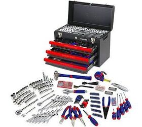 WORKPRO Tool Set with 3-Drawer Heavy Duty Metal Box - 408 Pieces