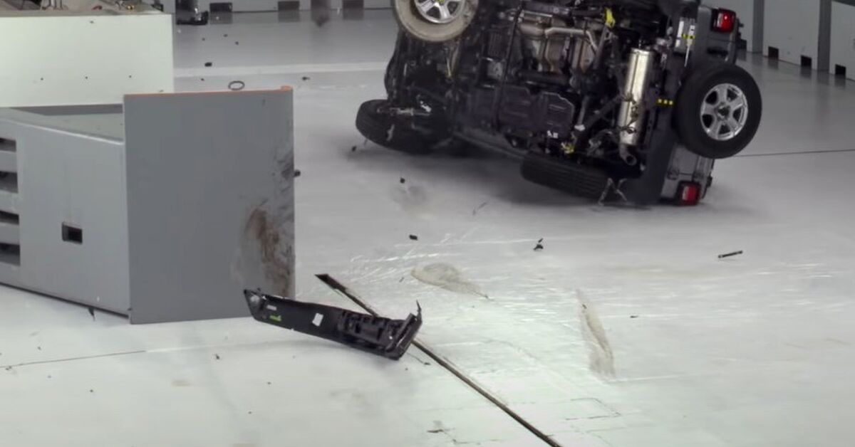 Jeep Wrangler Unlimited Protected the Driver in Dreaded IIHS Small Overlap  Test… but Repeated Rollovers Didn't Help Its Case | The Truth About Cars