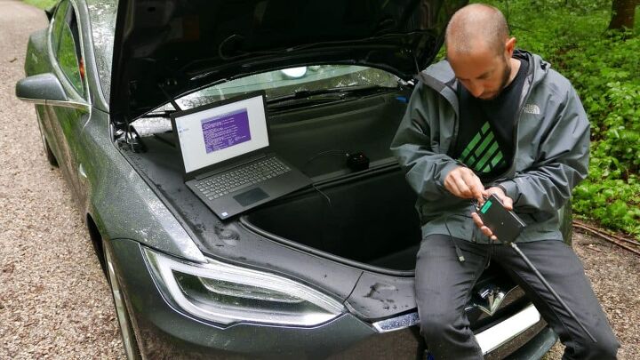 hackers do the dirty to another tesla model 3