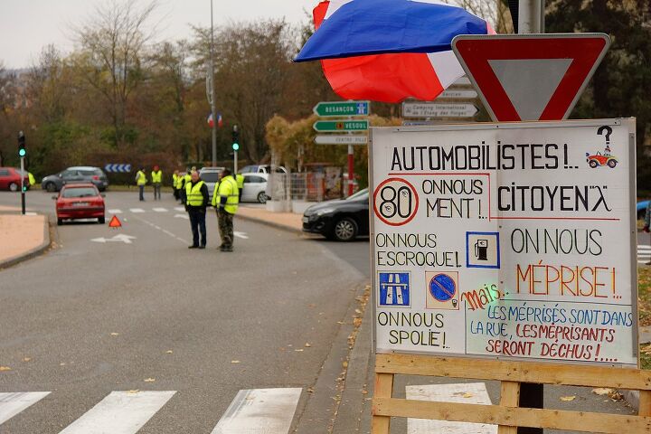 french motorists spark yellow vest protests and riots over fuel taxes and