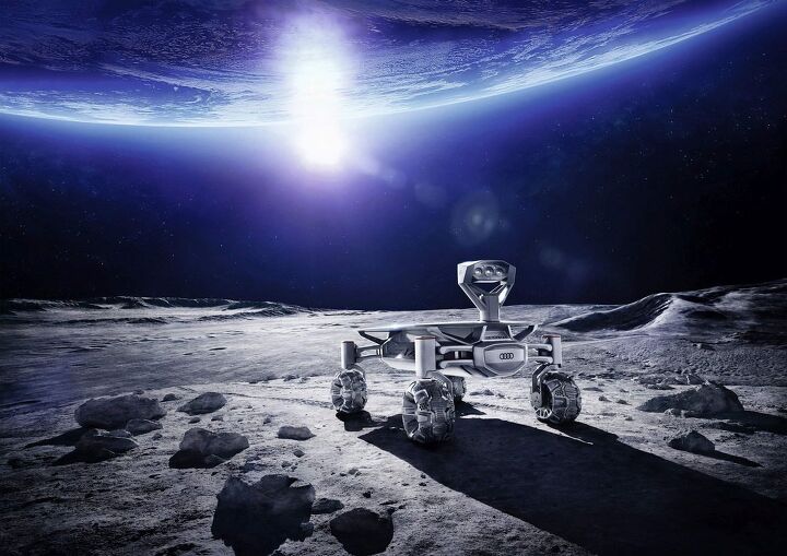 audi vehicle packs its bags books ticket to the moon