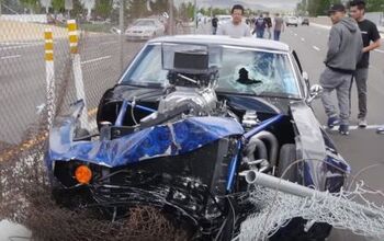 Camaro Dragster Eats Fence for Breakfast in Latest Cars and Coffee Embarrassment
