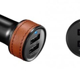 product review lx dual usb car charger with leather grip