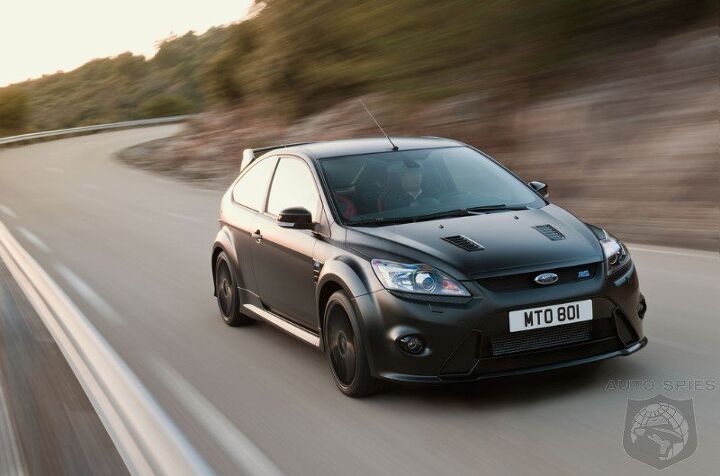 focus rs500 345 hp fwd and one blurry blue oval