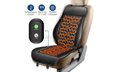 car seat warmer cigarette lighter Auto Accessories | Headlight bulbs | Gifts Zone Tech Heated Cushion Cover USB Converter with Remote the heating cushion can warm your body in just minutes Hot Car seatElectric Heating Pad