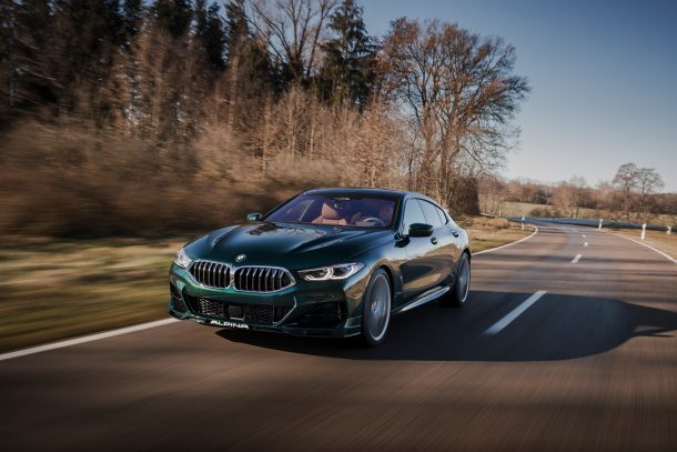 2022 bmw alpina b8 gran coupe a late spring arrival