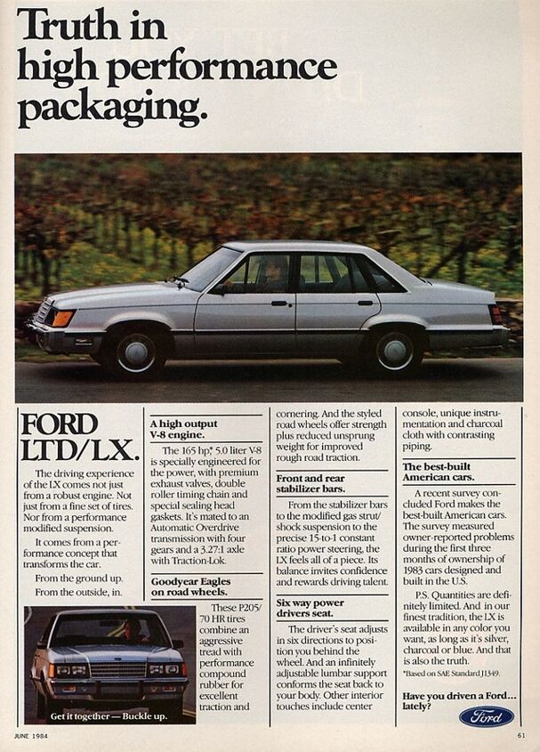 rare rides the 1984 ford ltd lx a mustang sedan