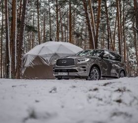 Infiniti QX80 Goes Glamping in Russia