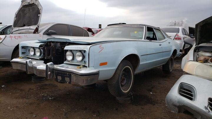 junkyard find 1974 mercury montego mx brougham 4 door pillared hardtop